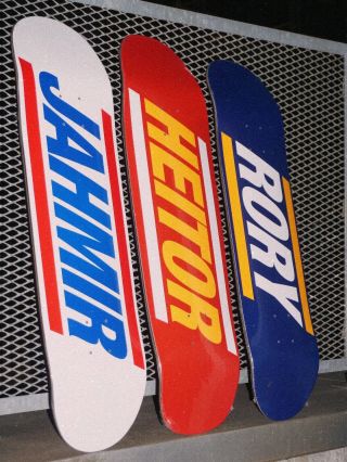 Palace Skateboards W25 Promodel decks HEITOR 8.9 shapely JAHMIR 8.25 RORY 8.06